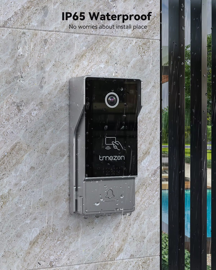 TMEZON Digitales Video-Gegensprechsystem mit 7-Zoll-WLAN-Monitor, 1080P-Türsprechkamera und Tuya-Entsperrfunktion - Bild 4