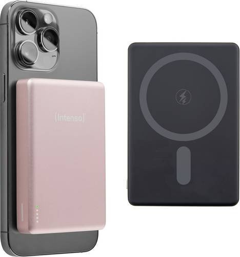 Intenso Magnetic Wireless Powerbank MW10000, 10000 mAh, Pink, USB-C - Bild 1