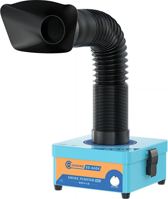 Filter- und Abgasabsauganlage Sunshine SS-6604 in Blau, B/T/H: 16,5 x 15,5 x 10,5 cm - Bild 1