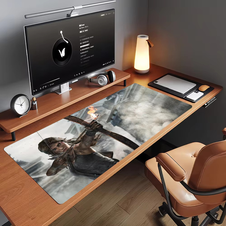 Game T-Tomb R-Raider Mauspad in Multicolour, rutschfeste Gamer-Schreibtischunterlage für Laptop und Büro - Bild 2