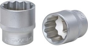 KS Tools 12-kant-Stecknuss 3/8 Zoll aus Chrom-Vanadium in Silber - Bild 1