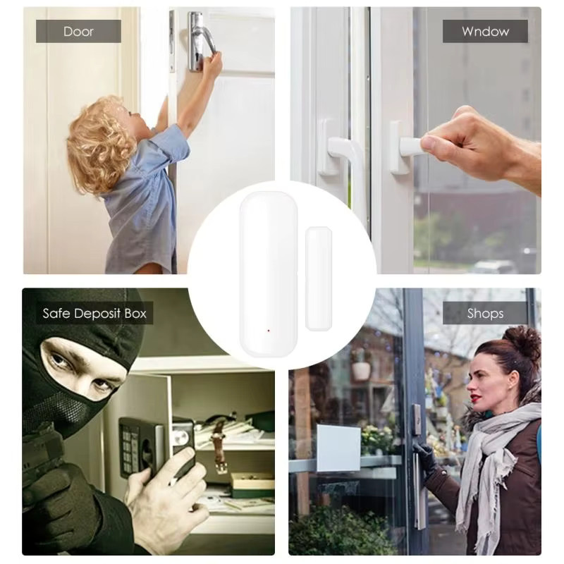 WLAN Smart Türsensor zur Überwachung von Tür und Fenster in Weiß, kompatibel mit der Tuya Smart App für dein Smart Home Sicherheitssystem - Bild 4
