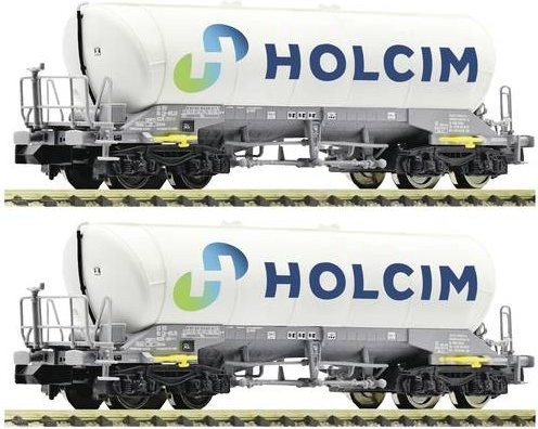 Fleischmann 6660047 N 2er-Set Silowagen Holcim - Bild 1