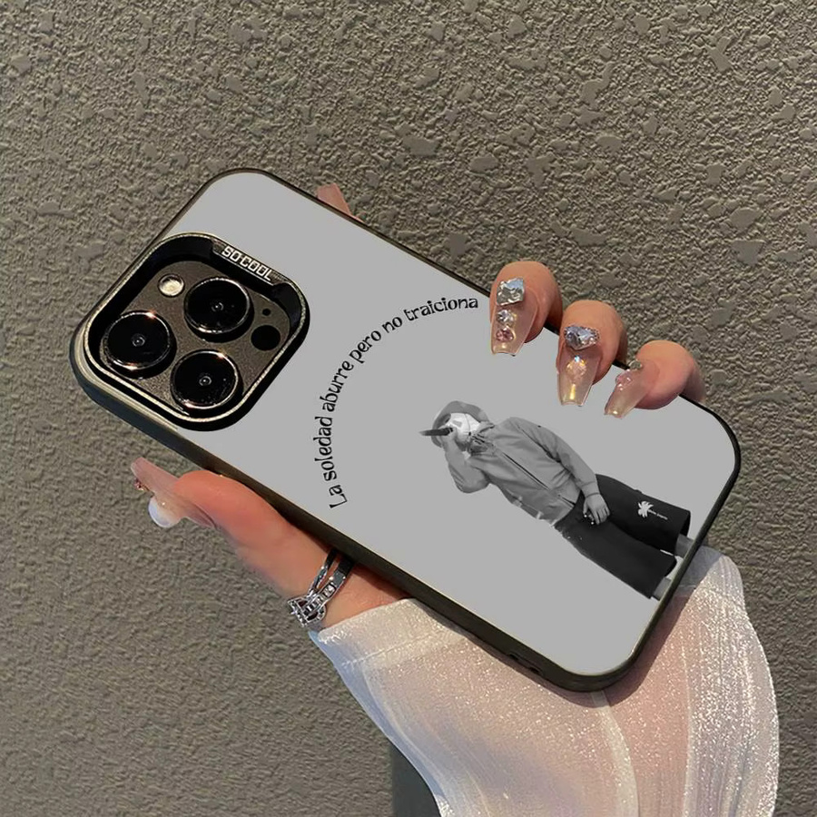 Rapper B-BENY JR Handyhülle für iPhone 11 bis 17 Pro Max, matt und stoßfest mit Anti-Fall Schutz Rückseite - Bild 4