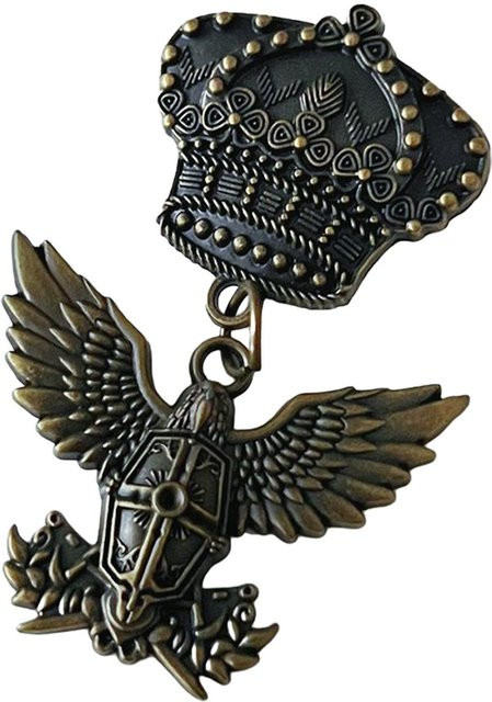 Metallanstecknadel, Vintage Militär-Enthusiasten Medaille, Unisex - Bild 1