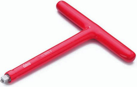 Cimco Steckschlüssel-Quergriff mit 3/8 Zoll Antrieb in Rot, 10 mm, Länge: 200 mm - Bild 1