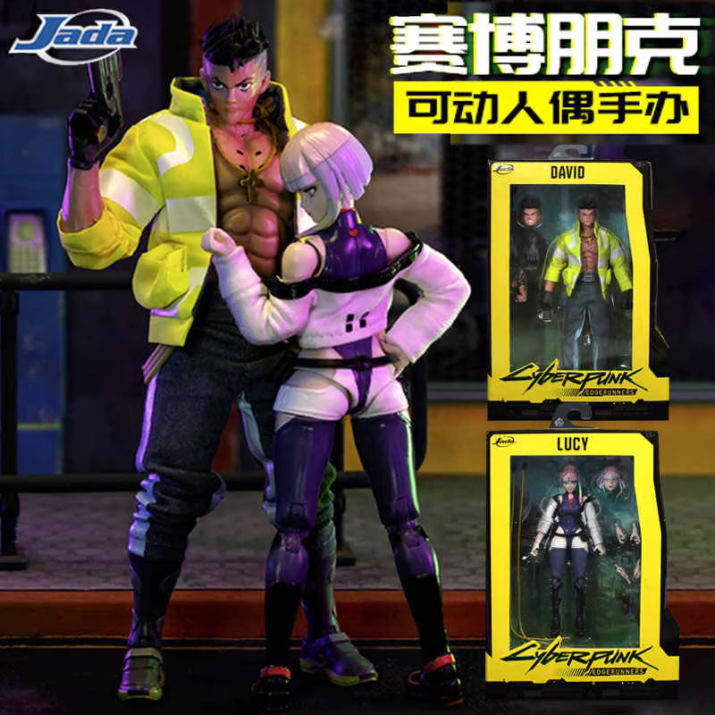 Jada Cyberpunk Edgerunners Anime Figur David Martinez und Lucyna Kushinada Action Figur Modell in Multicolor - Bild 2