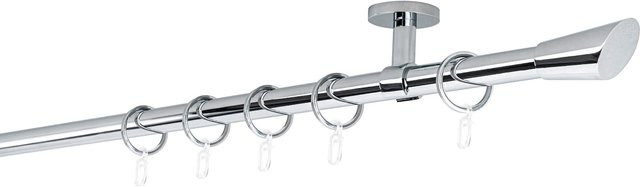 ONDECO Deckenträger Classic 1-läufiges Rohr in Chrom, Farbe: Silber - Bild 1