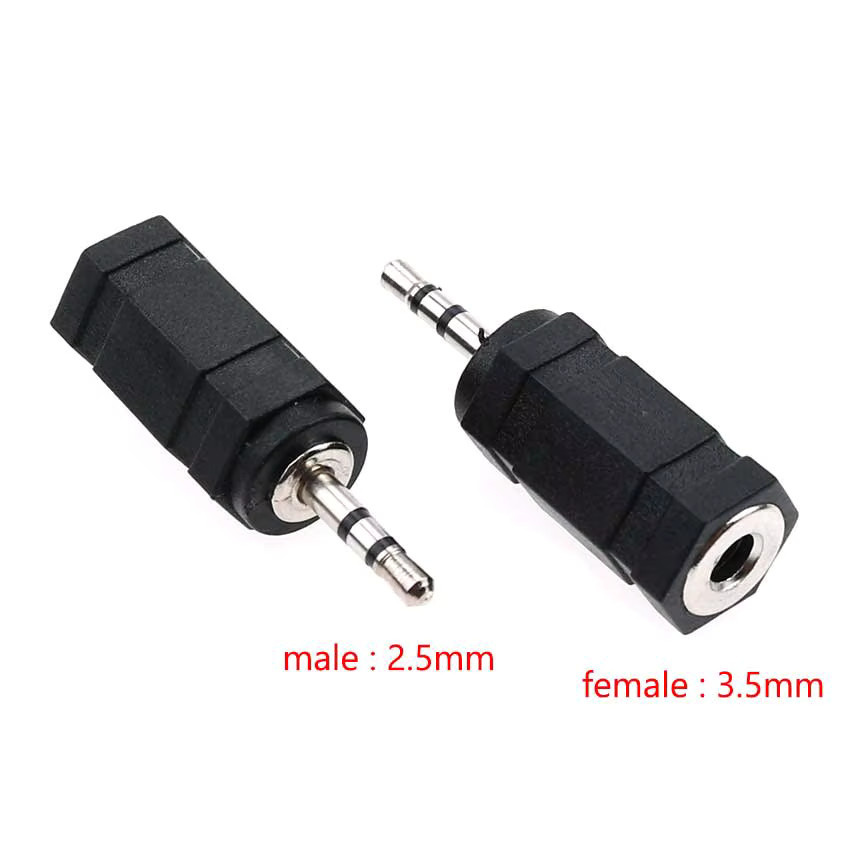 Cltgxdd Audio-Konverter-Adapter von 3,5-mm-auf-2,5-mm-Stereo-Buchsenstecker auf 2,5/3,5-mm-Stecker in Gold/Nickelbeschichtet - Bild 2