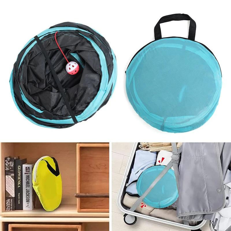 Yiran Furniture Interaktives Haustierspielzeug Regenbogen Katzentunnel aus Polyester, Faltbarer Spielplatz für Katzen und Hunde in Multicolour - Bild 4