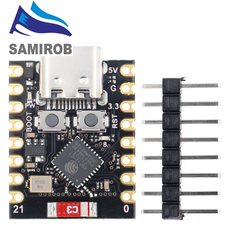 SAMIROB ESP32-C3 SuperMini Entwicklungsboard mit WiFi und Bluetooth in Schwarz - Bild 2
