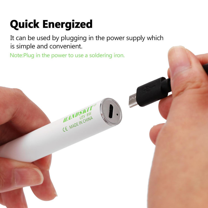 Kkmoon USB-Ladelötkolben Set mit einstellbarer Temperatur, 5 V, 8 W, Weiß/Mehrfarbig - Bild 2