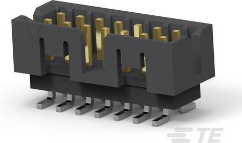 TE Connectivity Einbau-Stiftleiste Standard in Schwarz 1-2842244-4 - Bild 1