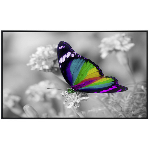 papermoon EcoHeat Infrarotheizung Bunter Schmetterling auf Blumen Multicolor mit App-Steuerung und Überhitzungsschutz, B/H/T: 60 x 50 x 60 cm - Bild 2