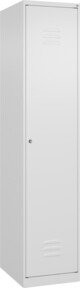C+P Spind Classic PLUS Spind mit 1 Abteil und Zylinderschloss in Weiß, H x B x T: 185 x 40 x 50 cm - Bild 1