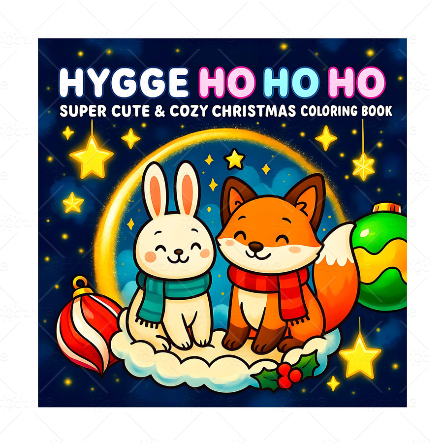 Hygge Ho Weihnachts-Malbuch für Erwachsene, Gemütliches DIY Mal- und Zeichenkunst-Aktivitätsbuch in Mehrfarbig - Bild 4