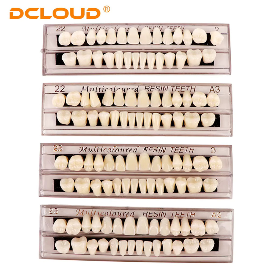 KUCUDENT Harz Prothese Zähne Set, 15er Pack, Dental Bleichen Platte - Bild 2