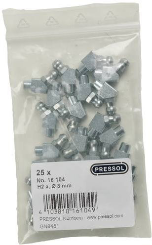 Pressol Kegelschmiernippel H2 A-45° Ø 8 mm Silber 25 Stück - Bild 1