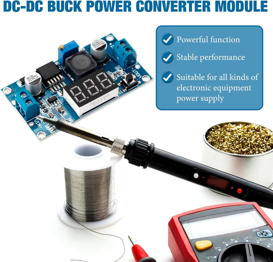 LM2596S DC-DC-Abwärtswandler Einstellbarer Spannungsregler Leistungsmodul Blau, 2 A - Bild 5
