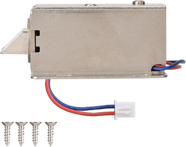 CosyHome Elektromagnetisches DC 12V Elektrisches Stecker-Schloss für Schrank, Schublade und Tür in Beige und Silber - Bild 1
