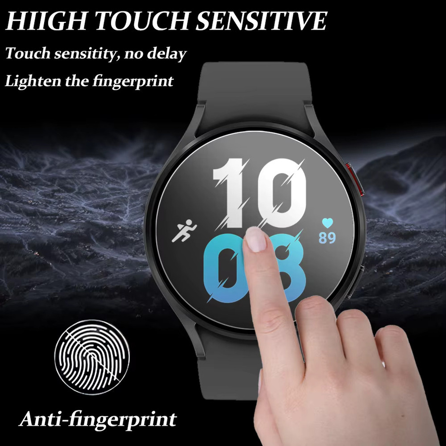 Samsung Displayschutzfolie, gehärtetes Glas, transparent, Samsung Galaxy 4/5/44/40/41/47mm - Bild 4
