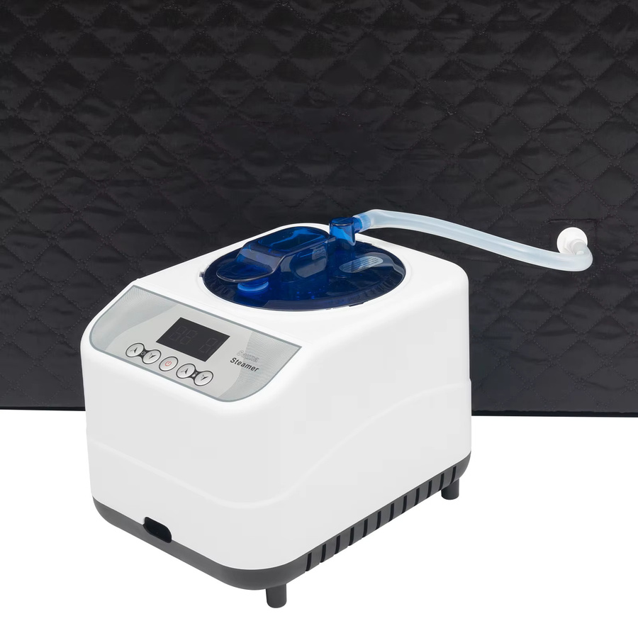 Bymaocar Tragbare Dampfsauna-Box mit 1350W Dampferzeuger-Set für dein persönliches Heim-Spa, 3L Volumen - Bild 3
