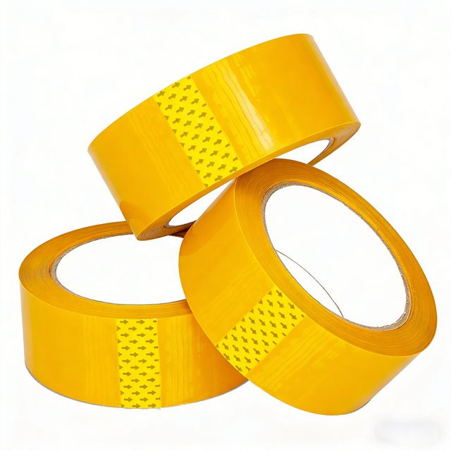 Gelbes Silence Low Noise Verpackungsband für Kartons und Versandboxen, 1 Stück - Bild 1