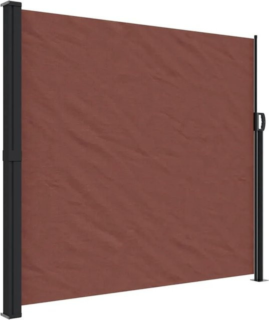 Furnicato Seitenmarkise ausziehbar Braun B: 500 cm, H: 180 cm - Bild 1