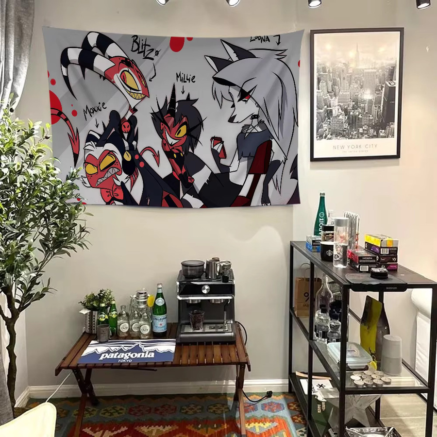 Rastar Hängeflagge Helluva Boss, rechteckiges Textil-Banner in Multicolour, Breite: 50 cm, Höhe: 50 cm - Bild 3