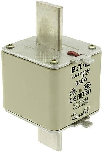Eaton NH-Sicherung 425NHG3B mit mechanischer Sicherungsanzeige, Größe 3, 425A, 500V, Grau, 3er-Set - Bild 1