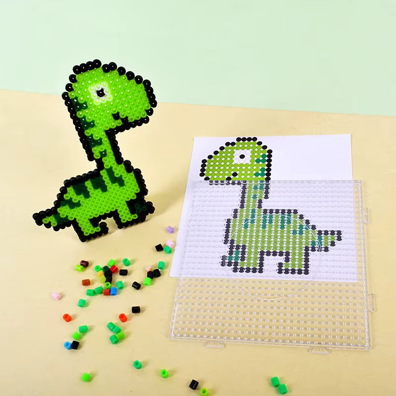 4 Stück Bügelperlen Bügelplatten, Quadratisch, Transparent, DIY-Material Vorlage - Bild 4