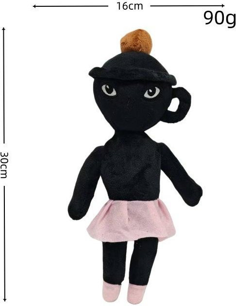 Yiran toy Hazbin Hotel Plüschtier Puppe, Schwarz, ab 14 Jahren - Bild 1
