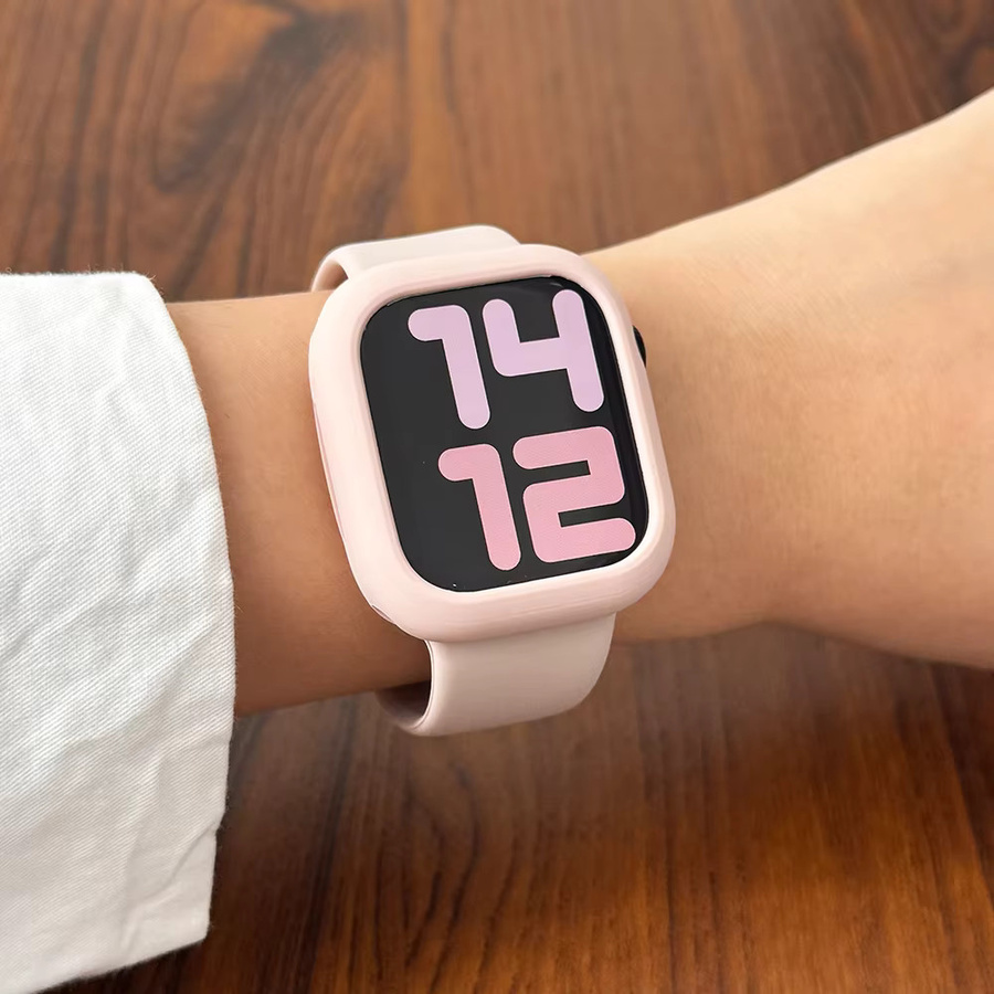 Silikonarmband mit Silikonhülle für Apple Watch, Unisex - Bild 4