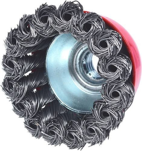 KS Tools 340.0022 Stahldrahttopfbürste aus Stahl in Silber, Durchmesser: 65 mm, Drahtstärke: 0,5 mm - Bild 1