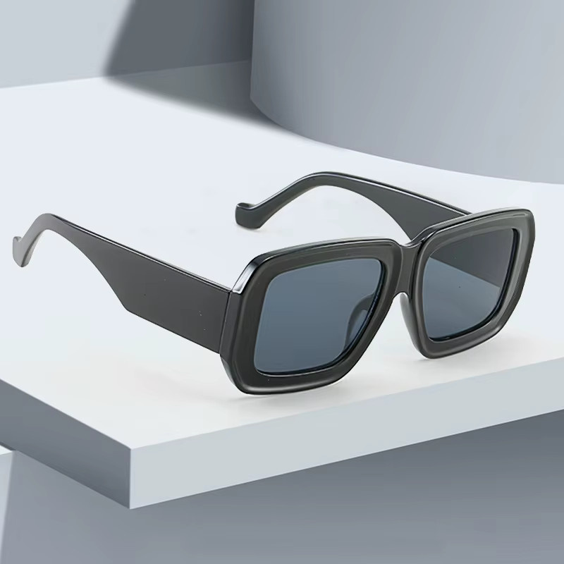 YuYing Sonnenbrille, Damen, Vollrand, quadratisch, schwarz, Kunststoff - Bild 2