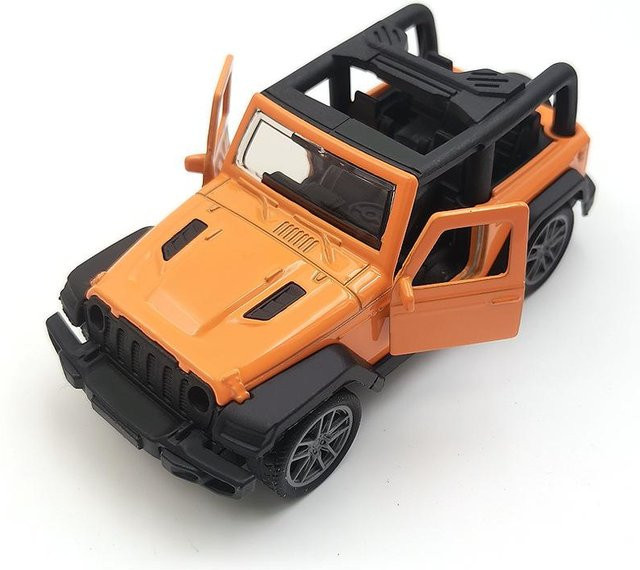 Linyi toy car Metall Offroad-Fahrzeug Jeep, Modell Spielzeug, Schwarz Grün Orange, ab 3 Jahren - Bild 1