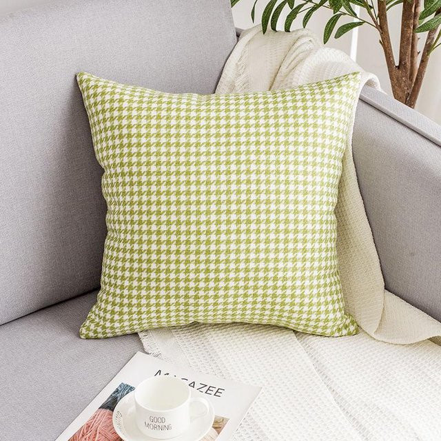 WoW Home Kissenbezug Nordic Light Luxury Houndstooth in Grün, B/H: 50 x 30 cm - Bild 1