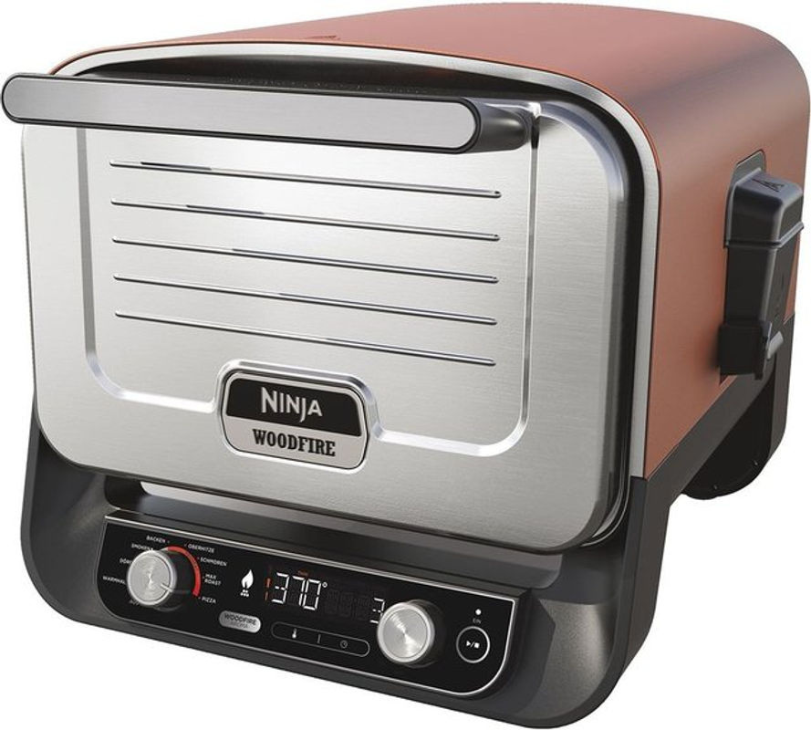 Ninja Woodfire Elektrischer Outdoor Ofen und Tischgrill mit Pizzastein, Bratrost, Hitzeblech und Pelletproben - Bild 2
