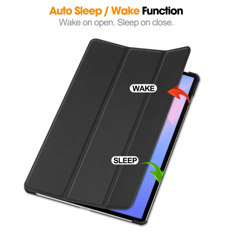 Smart Case für Samsung Galaxy Tab S10 FE Plus 13,1 Zoll (2025) SM-X620 mit klappbarem Ständer und Auto-Sleep Funktion in Schwarz - Bild 2
