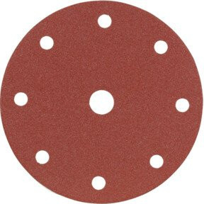 Starcke Papier-Klett-Schleifscheibe Rot für Exzenterschleifer, Durchmesser: 150 mm, Körnung: 240, 8-fach Lochung - Bild 1