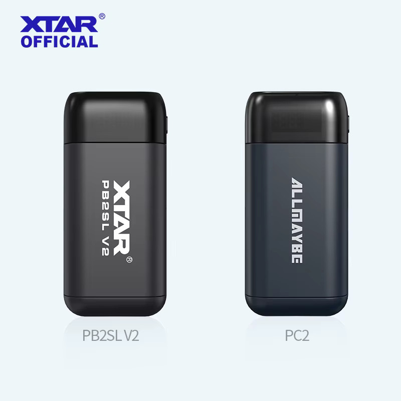 XTAR PB2SL V2 Powerbank und Batterieladegerät für 18650 21700 20700 Li-Ionen-Akkus in Schwarz - Bild 1