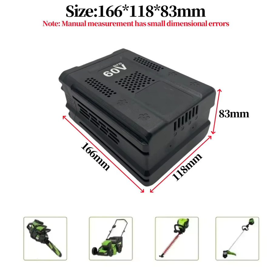 Greenworks Pro 60V Li-Ionen-Ersatzakku mit 6,0 Ah in Schwarz - Bild 3