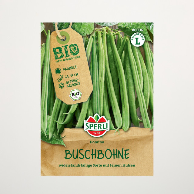 Sperli Buschbohnen Domino Bio Gemüsesamen - Bild 1