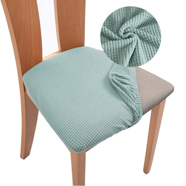 Waschbarer Jacquard Stuhlbezug für Esszimmerstühle von Yiran bag in Grau - Bild 1