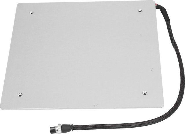 Beheiztes Aluminiumlegierungs-Heizbett für CR10 10S, 12V DC, 220W, 18A, Farbe: Weiß/Silber, Dicke: 3 mm, Breite: 310 mm, Tiefe: 310 mm - Bild 1
