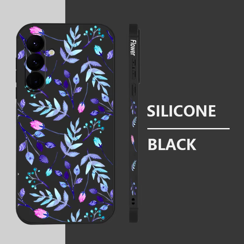Bunte Blatt Handyhülle Soft Cover für Samsung Galaxy S25 S24 S23 S22 Ultra S23 Plus S24 FE A56 A16 A36 A55 A54 A15 A14 A35 5G in Mehrfarbig - Bild 2