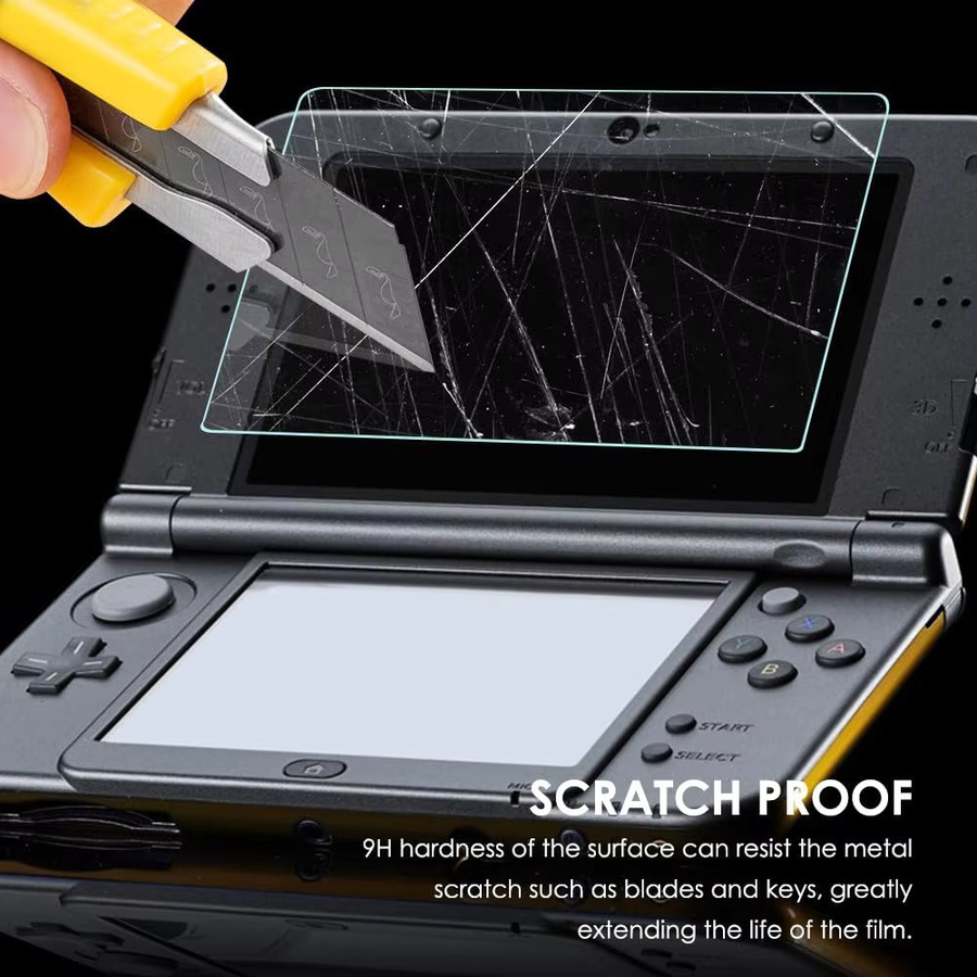 TECTINTER Displayschutz aus gehärtetem Glas für Nintendo New 3DS XL und New 3DS LL in Transparent - Bild 2