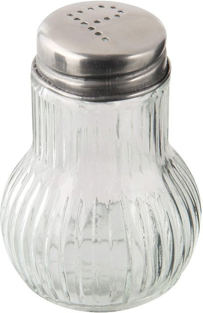Fackelmann Pfefferstreuer aus Glas und Edelstahl, transparent, nachfüllbar - Bild 1