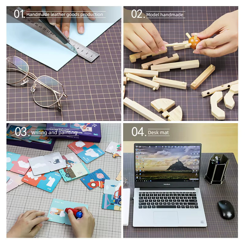 WUTA Professionelle Selbstheilende Schneidematte aus Leder für DIY-Handwerkswerkzeuge - Bild 5