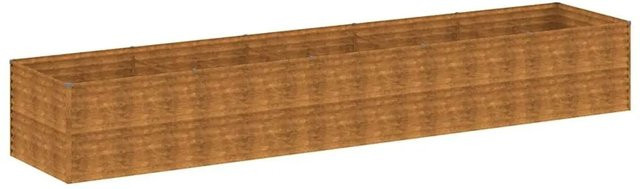 vidaXL Hochbeet aus Cortenstahl in Braun, B/T/H: 479 x 100 x 69 cm - Bild 1